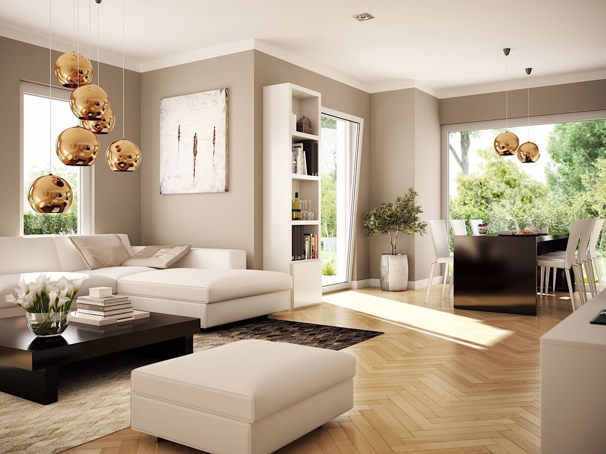 Beige Wohnzimmer