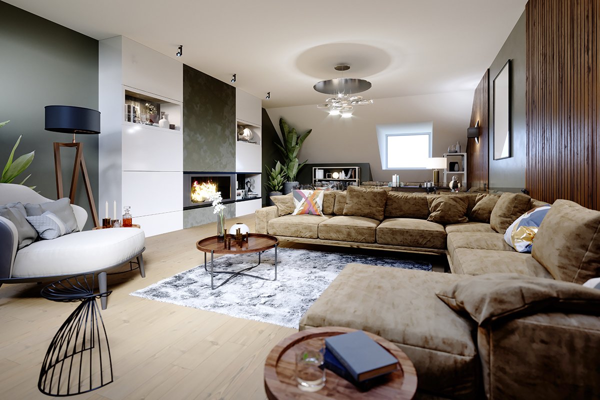 Moderne Einrichtung Wohnzimmer