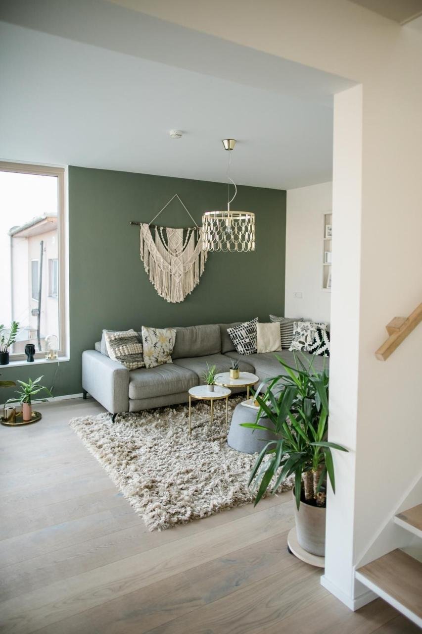 Wohnzimmer Grün